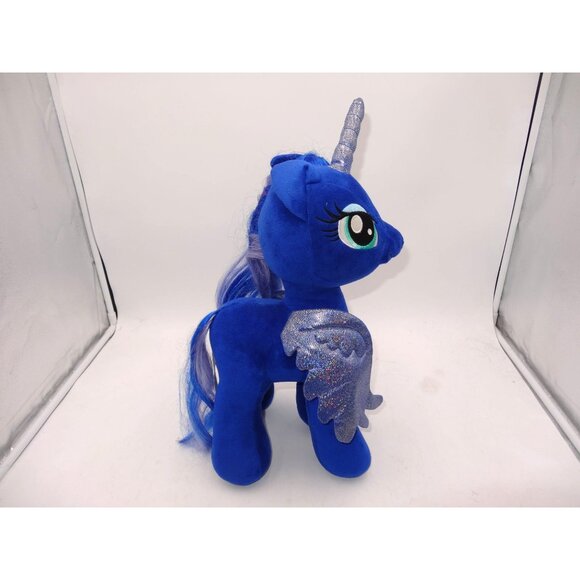 My Little Pony Princess Luna Plush Build-A-Bear Workshop Blue Glitter Wings & Ho - Picture 5 of 8